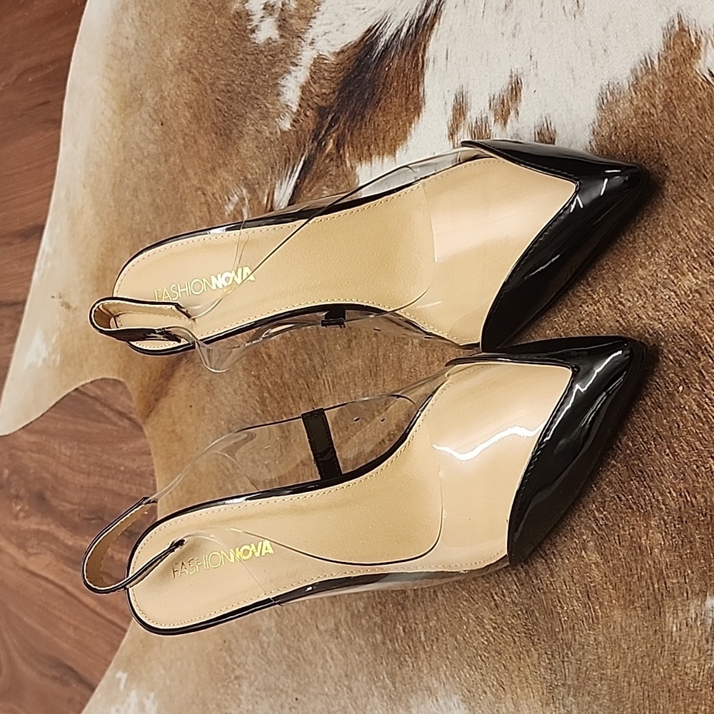 CLEAR PVC SLINGBACK PUMP - Picture 7 of 10